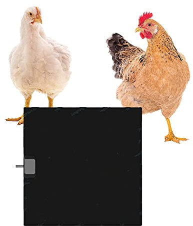 FASSTUREF Tapis Chauffant pour poulailler, Chauffage à Panneau Plat à Chaleur rayonnante à Puissance réglable, Chauffe-Chaleur pour Chien, Chat, Poussin, Usage Domestique (Size : 28X15CM)