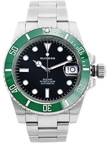 High-Beat 28800 bph Ocean Star 200M Wasserdichtigkeit 316L Edelstahl Keramik Lünette Automatische mechanische Taucher Herrenuhr SW126610LV, silber