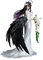 Zhongkaihua Overlord Albedo Figur Overlord Anime Fans Sammelmodell Albedo PVC-Figur Statue Modell Ornamente 21,5 cm (25 cm, D)