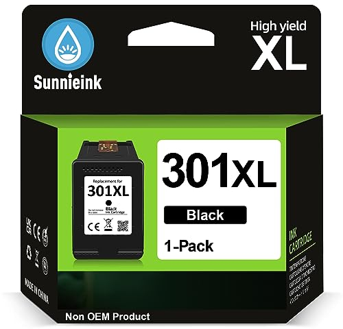 301XL Druckerpatronen Schwarz- 750+ Seiten, Kompatibel für HP 301 Druckerpatronen Schwarz Original, Tintenpatronen 301 XL für DeskJet 2540 2544 2549 1510, Envy 4500 4504 5530, OfficeJet 2620 2622 4630