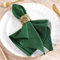 MLMW Weihnachtliche Stoffservietten, Set mit 8 Smaragdgrünen, Leinen, Baumwolle, Dinner-Servietten, waschbar, 40,6 x 40,6 cm, für Herbst, Hochzeit, Party, Babyparty, Brautparty, Geburtstag