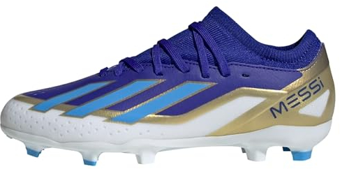 adidas X Crazyfast Messi League Firm Ground Boots Fußballschuhe, Lucid Blue/Blue Burst/Cloud White, 32 EU