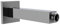 Laufen Brausedeckenarm, L=150mm, quadratische Rosette, HF546027, Farbe: Chrom