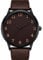 NUOVO Herren Uhr Analoge Quarzuhr Kaffeefarbe Lederarmband wasserdichte Business Classic