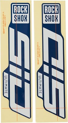 RockShox Gabel DecalKit RS Sid 35 Ultimate 29' Gloss Polar Foil für Blue Crush