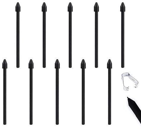 10pcs Pointes de Rechange pour Remarkable 2, Pointe de Rechange Maker avec Outil d'Installation Pointe de Stylet Peinture Accessoires d'Écriture pour Remarkable 1&2 Remarkable Maker Plus (Noir)