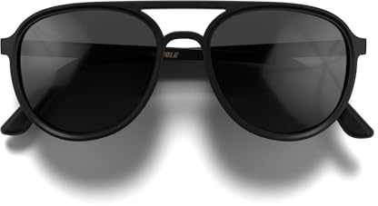 LONDON MOLE® Pilot sonnenbrille | Coole brille im pilotenstil | Herren damen unisex | Federscharniere