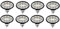 Generico 8 Pezzi LED Luce 24W Faro Da Lavoro Ovale Faro Barca Camion Lavoro Faretto 138 * 85mm 12V 24V 24W 2280Lmn