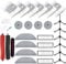 LOVECO Accessoires de Remplacement pour Roborock S8 MaxV Ultra, 2 brosses en caoutchouc, 4 Filtres, 6 brosses latérales, 4 serpillières, 4 balais latéraux, 6 sacs à poussière, 1 Brosse de nettoyage