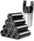Lot de 10 rouleaux de 200 sacs poubelle jetables noirs de 10 L 46 x 60 cm