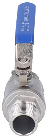 Kugelhahn Innengewinde 3, 4 Zoll Kugelhahn 3/4 Zoll Edelstahl Gut Abdichtender NPT-Kugelhahn für Wasser, Öl, Gas