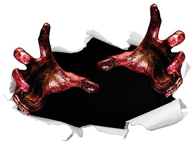 Gruseliger Halloween Aufkleber mit Geisterhänden, Abnehmbares Wandtattoo