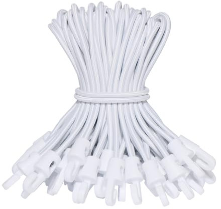 BYZANDQI Spanngummi mit Haken 12 Stück, Expander mit Haken 15 cm, Planenspanner Zeltgummis Gummispanner Planengummi Expanderschlingen für Planen Zelt Net Camping