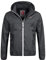 Höhenhorn Rigi Veste de pluie à capuche pour homme, Noir/blanc., 5XL