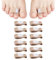 Corrector de dedos en martillo, férulas de los dedos en martillo, férula rota, corrector de dedos para la corrección de dedos en martillo, dedos rotos superpuestos (beige, L)