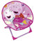 Relsy Peppa Pig Kid's Folding Chair Children's Bedroom Furniture, Peppa Pig Moon Chair Pink & Purple 50cm Collapsible Camping Seat For Kids