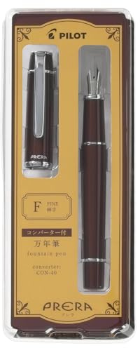 PRERA Pilot Fountain Pen Red Brown Fine Pont P-FPR-1-RBN-F With Original Stylus Ballpoint Touch Pen