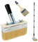 Pinceau Plat avec Long Manche 50x150cm, 3 pollici Pinceau de Peinture pour Terrasse avec Poils épais, Grande Brosse à Tache pour Terrasse en Bois Extérieur, Appliquer de l'huile et Teinture