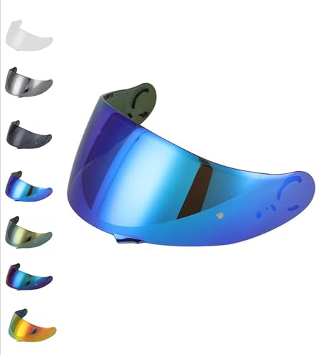 EvoParts Visier CNS 1 Kompatibel mit Shoei Gt Air 1 Gt Air 2 Neotec 1 (nicht Neotec 2 und 3 und Gt Air 3) (Blau)