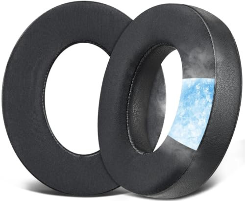 SOULWIT Kühlgel Ersatz Ohrpolster für Sennheiser Momentum 4 Over/Around-Ear Wireless Kopfhörer, Ersatzpolster Polster mit Atmungsaktivem Eisseidengewebe, Hochdichter Geräuschisolierung Schaumstoff