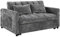 IBERA HOME Sofá Cama de Matrimonio Hannah 136 cm – Convertible con Almacenamiento, Apertura Deslizante, Diseño Compacto y Elegante para Salón o Habitación de Invitados – Gris