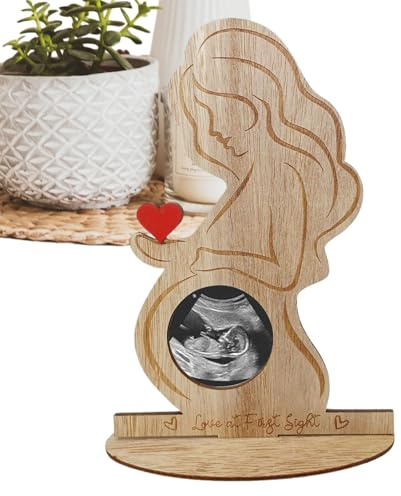 Ultraschallbild Rahmen - Ultraschall Holz Fotorahmen - Babygeschenk Und Schwangerschaftsdekoration Für Wohnzimmer Schlafzimmer Tische Schreibtische
