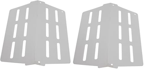 VILLCASE 2 pièces Plaques Chauffantes INOX pour Barbecue Gaz Rechange Diffuseur Chaleur BBQ Protection Brûleurs pour Cuisson Uniforme et Lot