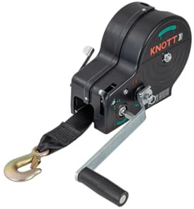 Treuil manuel pour remorque KNOTT 6X0017.311, 900kg avec sangle