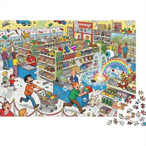 Spielzeugladen Black Friday Aufruhr Hölzerne Puzzles Wasserfest 1000-teiliges Puzzle Für Erwachsene Unmöglich Lernspiele