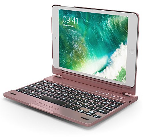 The Snugg B01N03ORF7 Keyboard Case for Apple iPad Mini, Rosegold - Rose Gold
