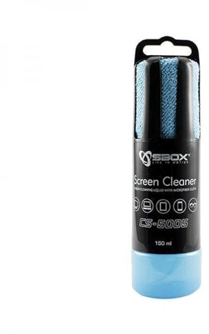 SBOX icsb-cs5005bl – Spray von Reinigung für Monitor LCD mit Reinigungstuch aus Mikrofaser blau
