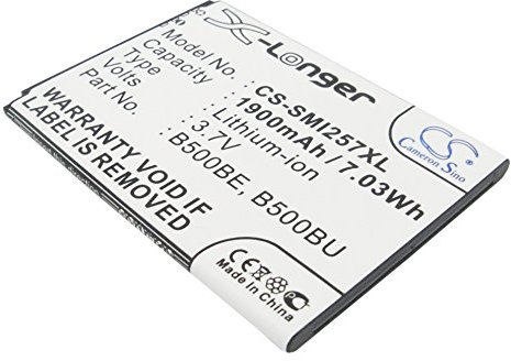 CS-SMI257XL Akku 1900mAh Kompatibel mit [Samsung] Galaxy S4 Mini, Galaxy S4 Mini Duos, LTE, GT-i9190, GT-i9192, GT-i9197X, GT-I9197Z, GT-i9198, Serrano, SGH-I257, SGH-I257M, SHV-E370, SHV-E370D, SCH