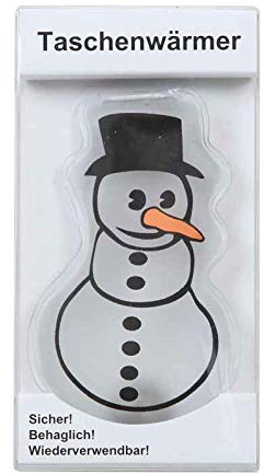 itsisa Taschenwärmer Schneemann - Wichtelgeschenk, Handwärmer, Taschenheizkissen