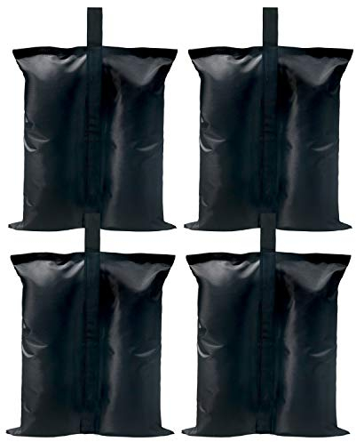 ABCCANOPY Paquete de 4 Bolsas de Peso Grandes para cenador, Bolsas de Arena de Doble Costura de Grado Industrial, Pesas para Patas para cenador desplegable, sombrilla de Patio, Muebles de Exterior