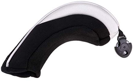 Unbekannt Replacement Golf Club Hybrid Rescue Headcover Head Protection Cover with No. Tag (Black)