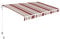 SmartSun Classic Store banne Complet 3x2m Bordeaux/Beige Toile Polyester. Aluminium. Réglable en Inclinaison et manivelle Incluse. Auvent terrasse, Jardin, Balcon