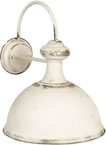 Clayre & Eef Wandlampe 34x41x43 cm E27/max 1x60W weiß 6LMP700W