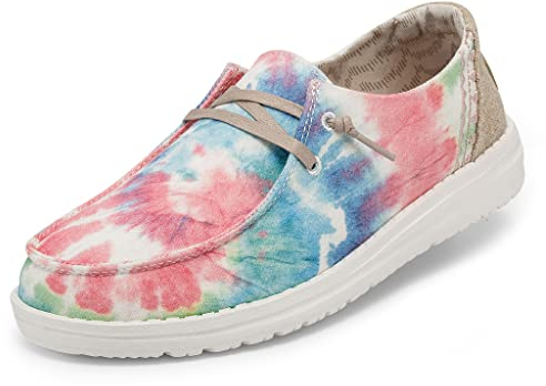 Hey Dude Wendy - Damenschuhe - Farbe Mandala Tie Dye - Freizeitschuhe im Mokassin-Stil - Größe 36