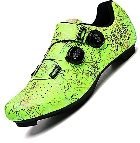 JUHUYP Fahrradschuhe Herren Damen Radschuhe Rennradschuhe MTB Schuhe Kompatibel mit SPD SPD-SL Radsportschuhe