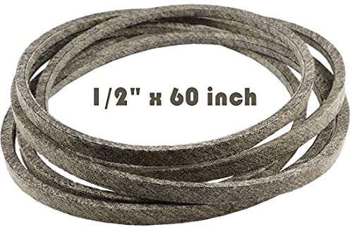 Courroie de tracteur tondeuse pour Cub Ct MTD 754-0497, 954-0497 11701180 LT1018 13AY609G766 13AT609G766 13AA604F401 13AD608G300 13AD618G705 13AD618G726 13AF618G726 1/2 x 60 Fabriqué avec Kevlar