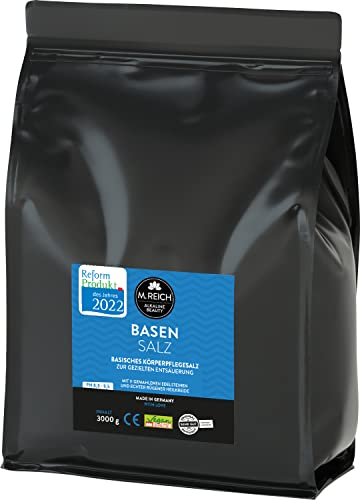 M.Reich Basensalz - 3000 g - Basenbad - Medizinprodukt zur gezielten Entsäuerung über die Haut - Mit Rügener Heilerde und wertvollem Edelsteinpulver - Ideal als Fuss- und Vollbad