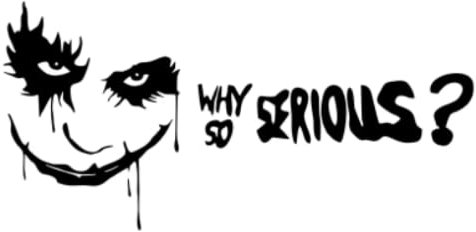 Autoaufkleber Vinyl Aufkleber Why So Serious Motorrad Dekoratives Zubehör20x10 Cm