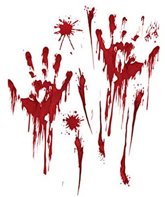 TianWlio Decals blutige Fußabdrücke Dekor Wandaufkleber für Parteien Aufkleber an der Wand Aufkleber Für Dich (RED, One Size)