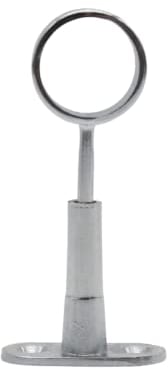 DOJA Barcelona | Garderobenstange Rund Wandhalterung | Haken fur Kleiderstange Schrank Ø25mm | Pack 4 | Kleiderschrank Stange Ausziehbar | Kleiderstange Decke Halterung | Verstellbare Deckenhalterung