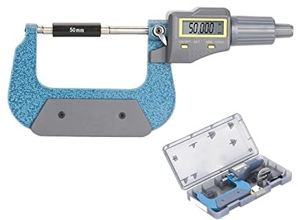 HODAGES Pied à Coulisse Micromètre extérieur électronique 0-25 mm 25-50 mm 50-75 mm 75-100 mm 0,001 mm Instruments de Mesure Outil Pied à Coulisse numérique (50 75 mm)