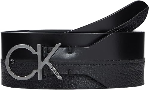 Calvin Klein Damen RE-Lock Mix Waist Belt 50MM K60K610790 Gürtel, Schwarz (Ck Black), 100
