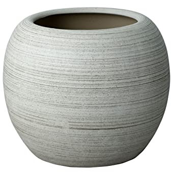 Blumentöpfe Blumentopf aus Keramik, extra großer, kugelförmiger, raumhoher Blumentopf, Einkaufszentrum, Dekoration, Innenhof, großer grüner Übertopf Pflanztöpfe (Size : L)