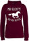 Pullover Damen Hoodie Frauen - Mir reichts ich GEH Reiten I Geschenk Pferde I Pferdemädchen I Pferdeliebhaber - S - Burgundrot - Geschenke für Pferdefreunde reitoberteil sprüche Pferd gehe Hoody