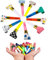 fidget pack 30 StüCk Tröten Kindergeburtstag, PartygebläSe, TröTe, Bunte Party HöRner, Musikalische Jubel Spielzeug, Lustige Spielzeuge FüR Neujahr Geburtstag Party, Kinder Party(Farbe ZufäLlig)