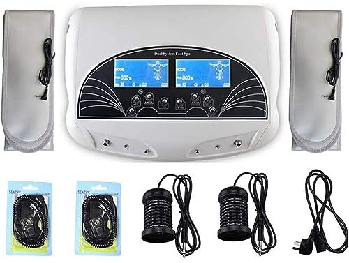 HSRG Dual-User-Detox-Ionen-Fußbad, Ionic-Spa-Maschine Zur Zellreinigung, Fuß-Entgiftungsmaschine Dual-LCD-Detox-Ionen-Fußbad-Spa-Maschine, Home Health SPA-Maschine